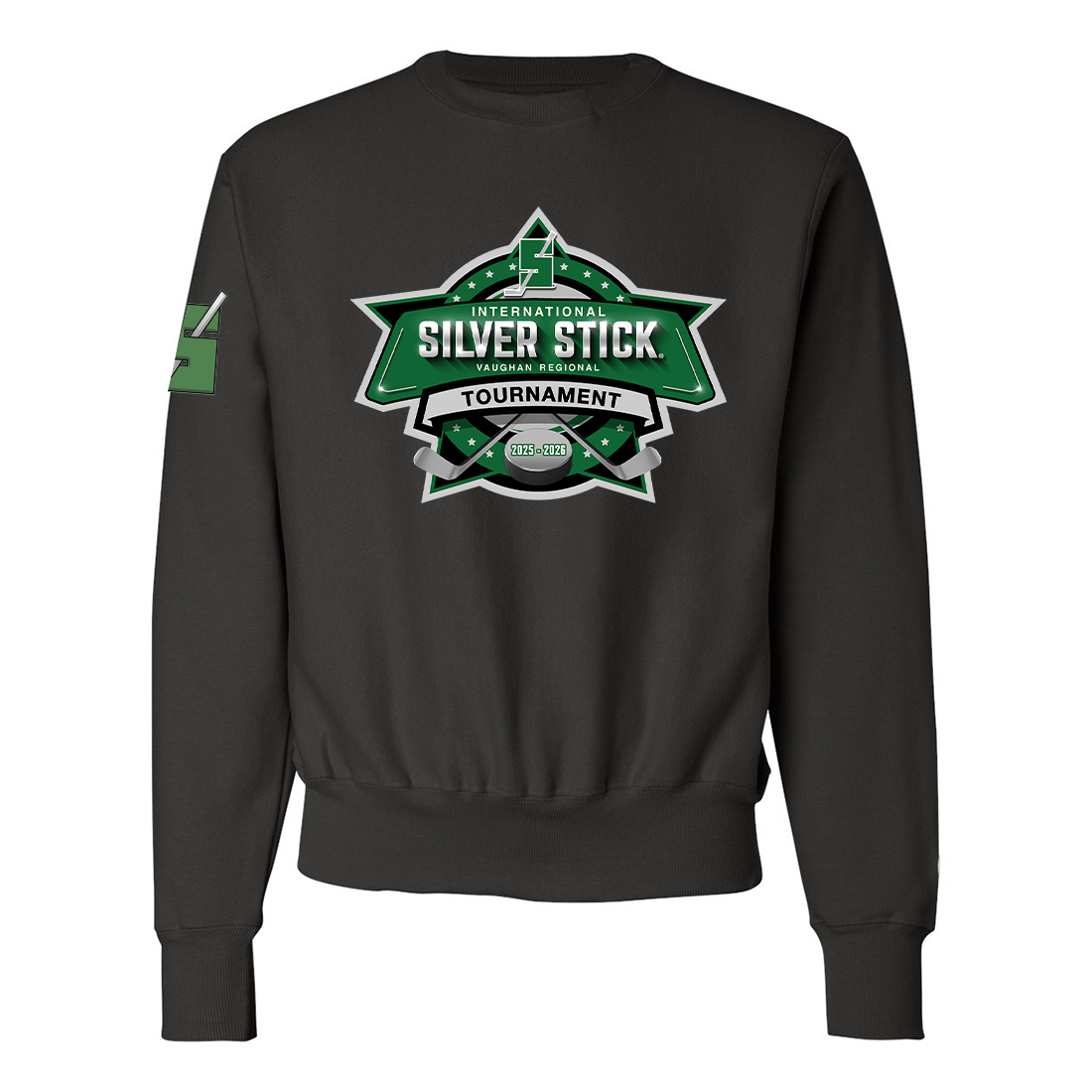 Silver Stick 2025 Tournament Logo Champion Unisex Powerblend Crewneck Sweatshirt