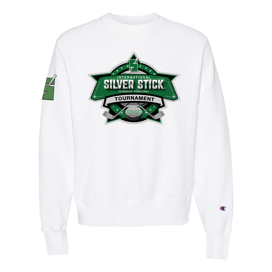 Silver Stick 2025 Tournament Logo Champion Unisex Powerblend Crewneck Sweatshirt