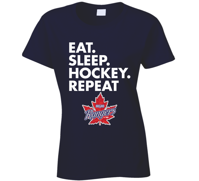 Vaughn Rangers Eat Sleep Hockey Repeat T Shirt