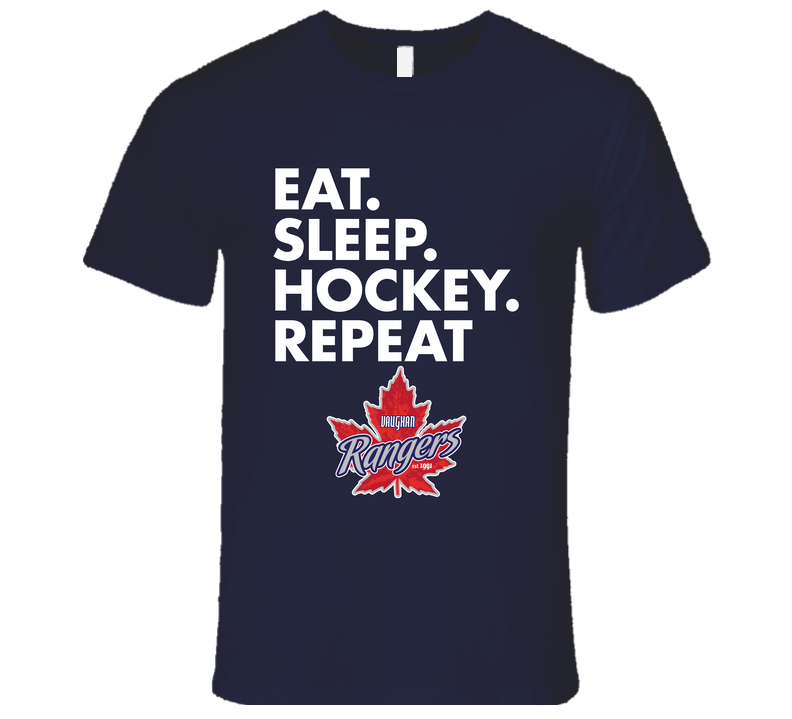 Vaughn Rangers Eat Sleep Hockey Repeat T Shirt