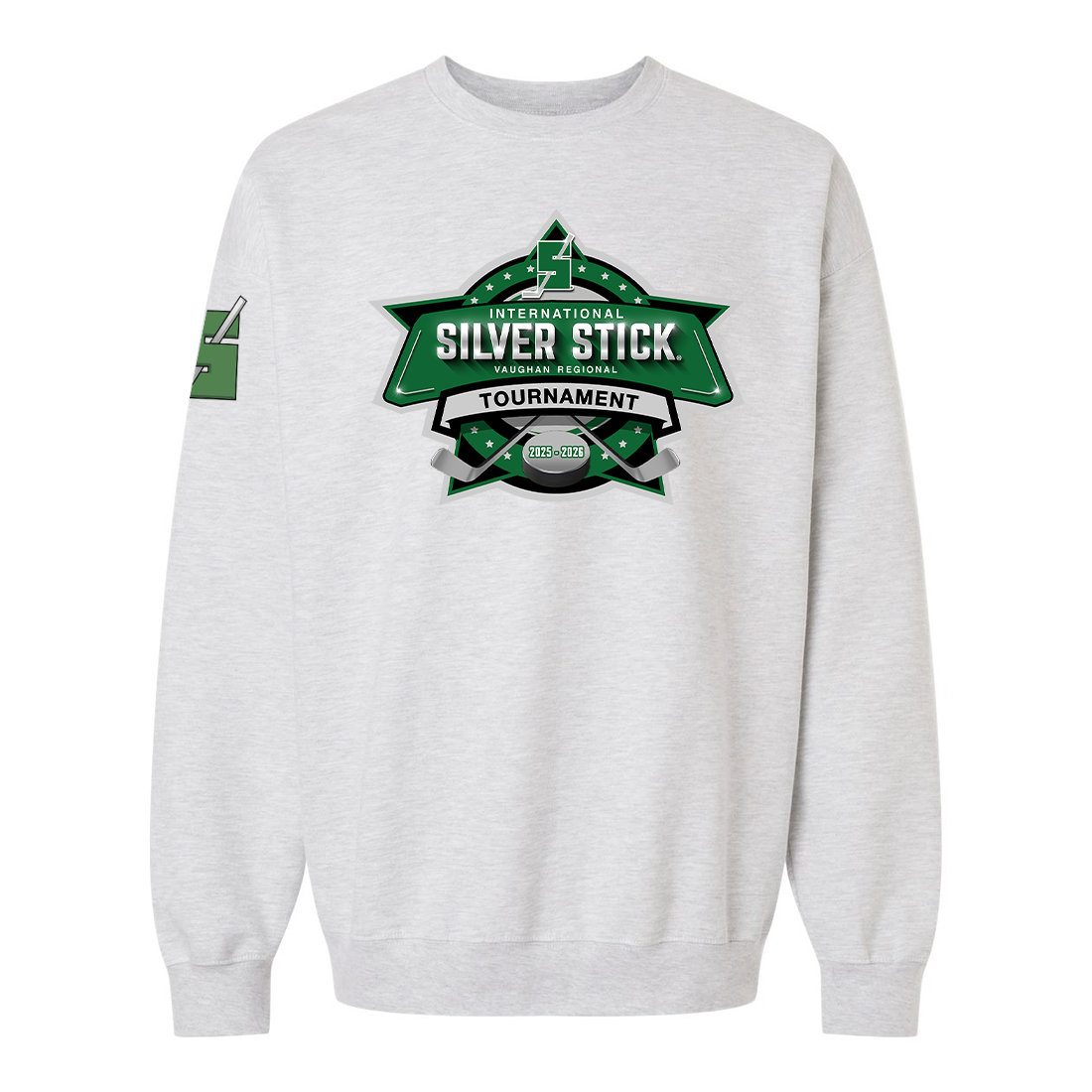 Silver Stick 2025 Tournament Logo Gildan Unisex Softstyle Midweight Crewneck Sweatshirt