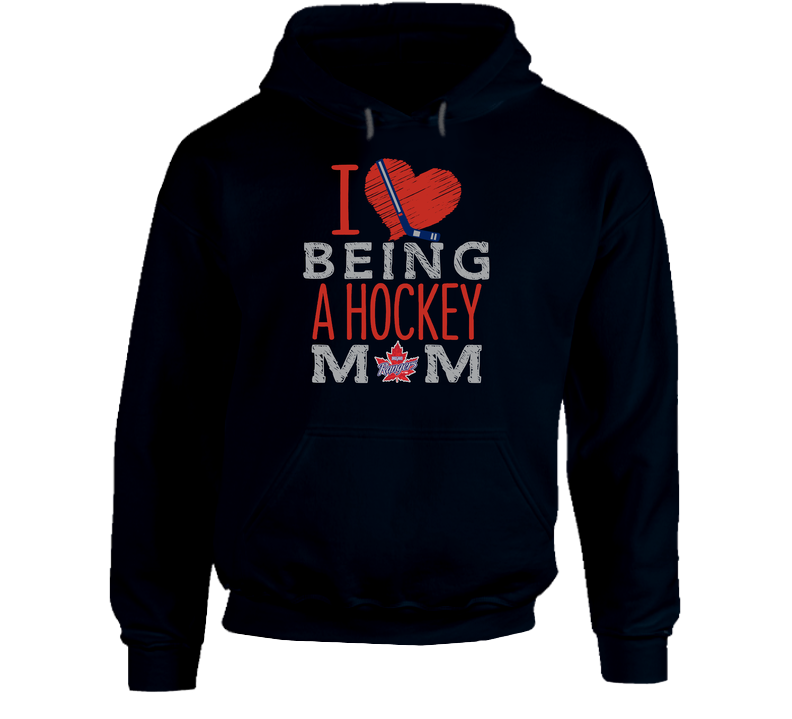 I Heart Love Being A Hockey Mom Vaughn Rangers T Shirt