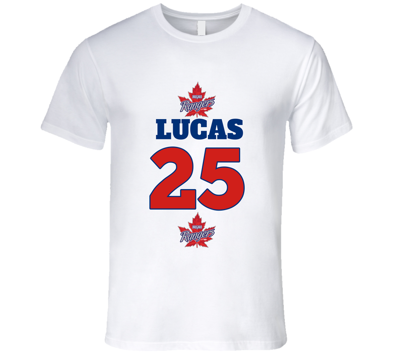 Vaughn Rangers Name And Number Back Print Fan T Shirt