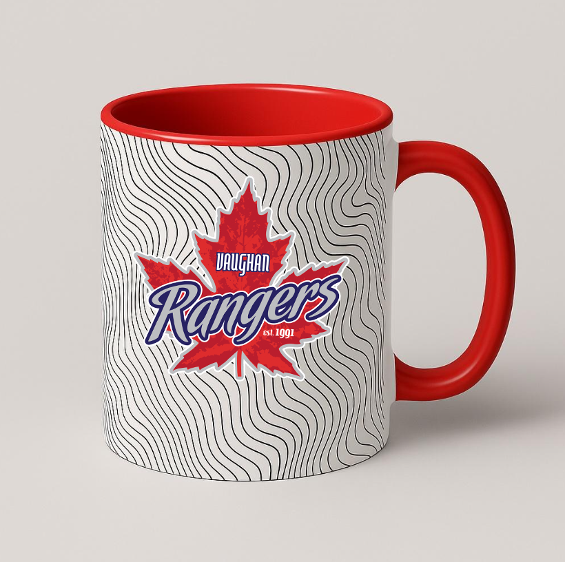 Vaughan Rangers Wavy Red Ceramic Mug
