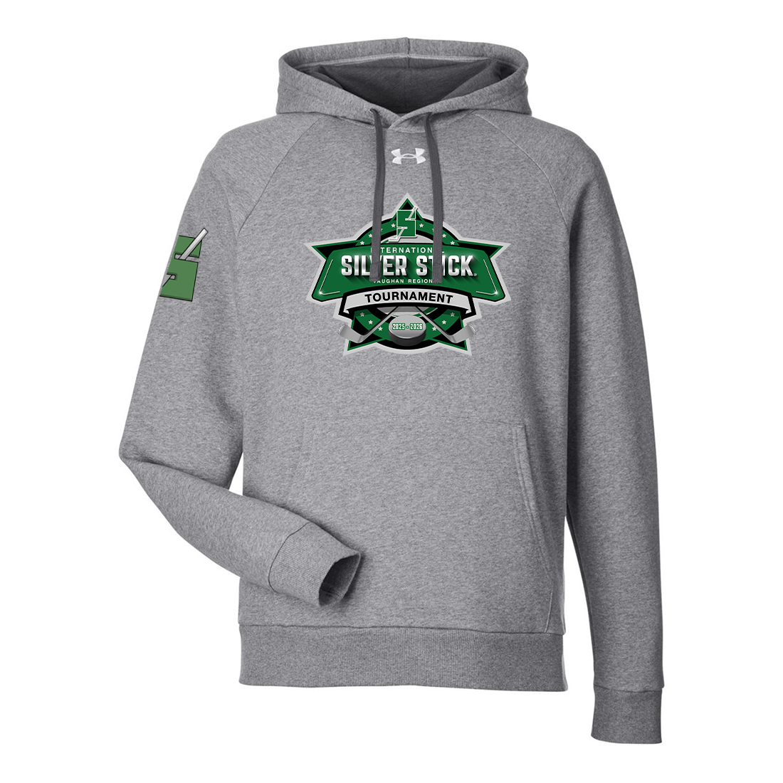 Silver Stick 2025 Tournament Logo Under Armour Men's Rival Fleece Hooded Sweatshirt