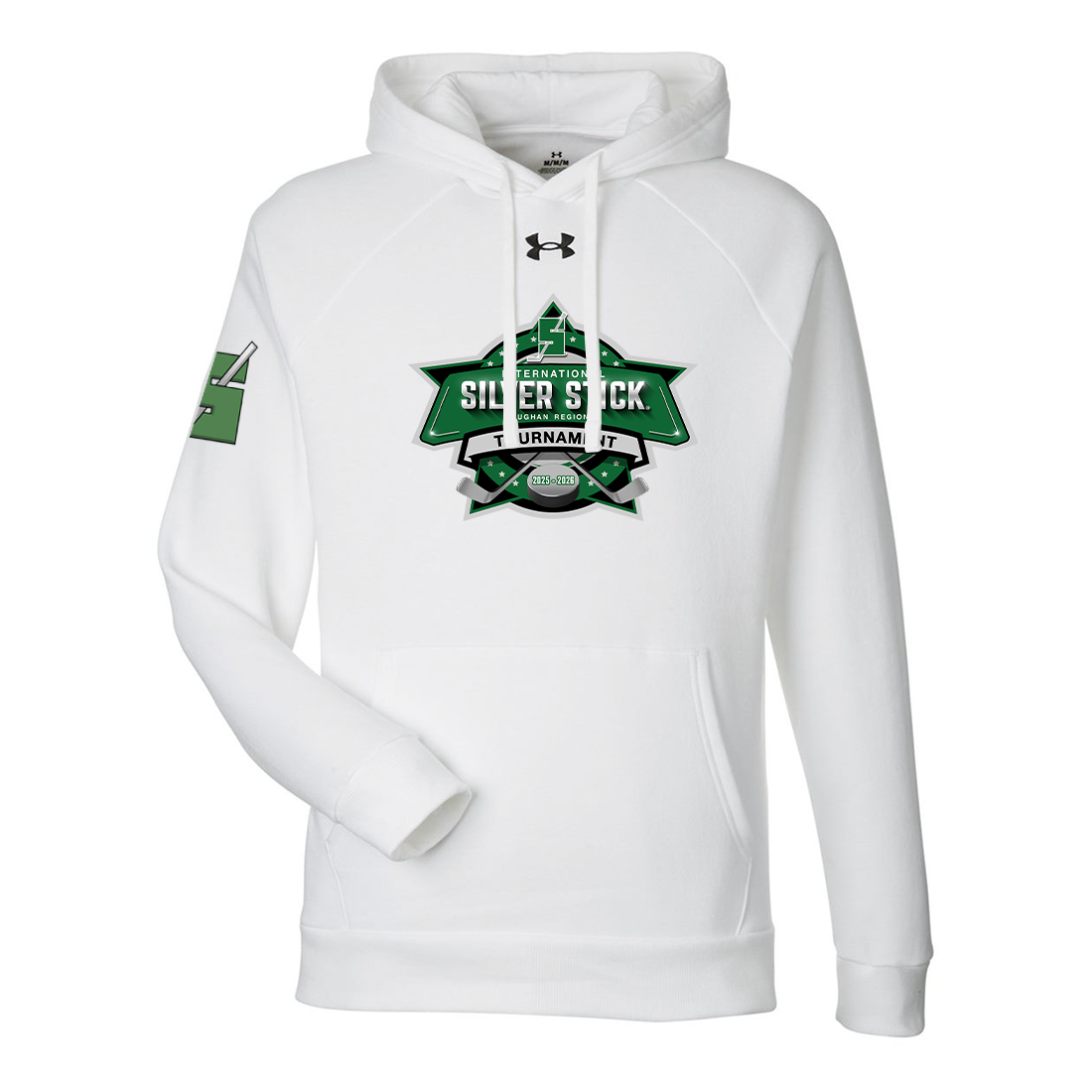 Silver Stick 2025 Tournament Logo Under Armour Men's Rival Fleece Hooded Sweatshirt
