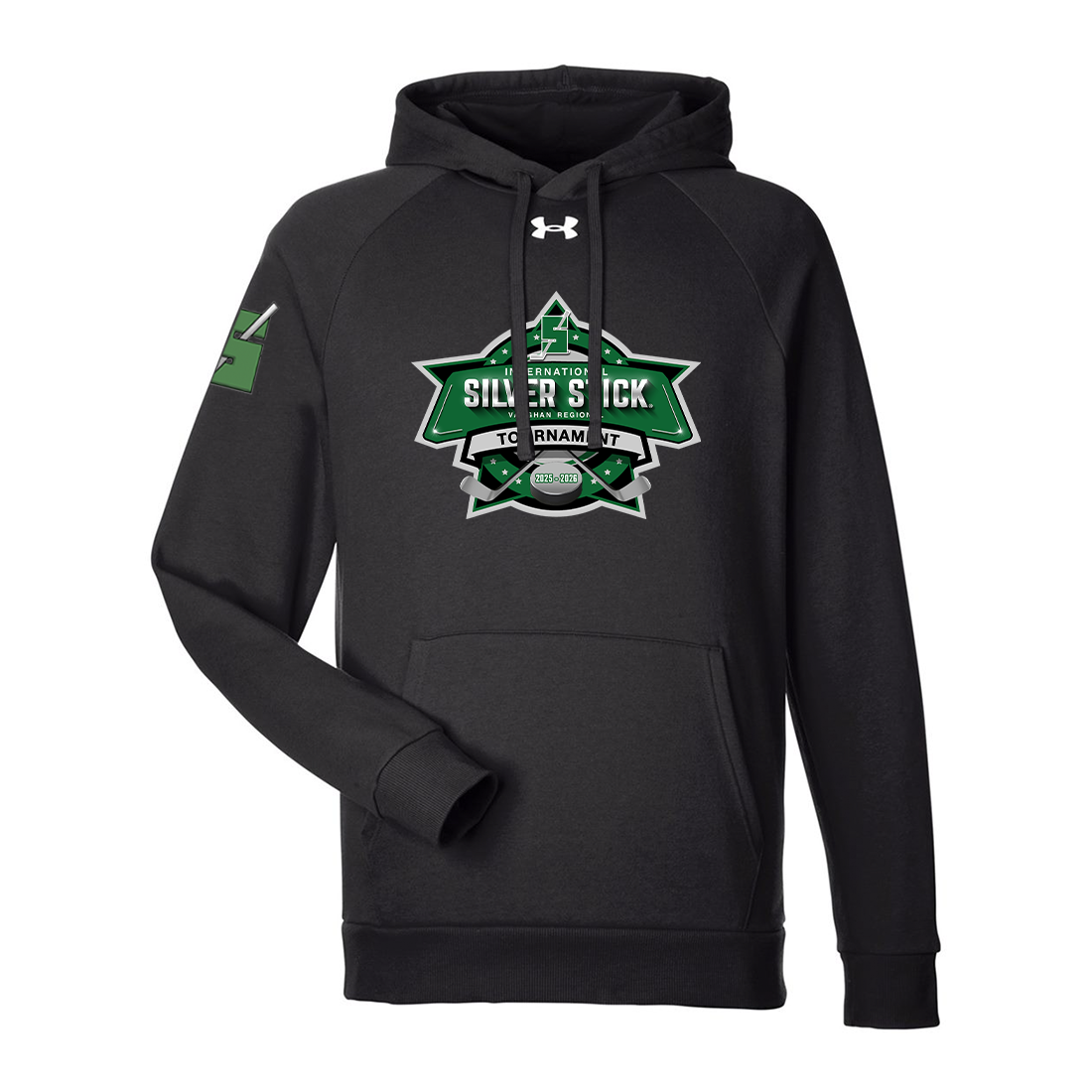 Silver Stick 2025 Tournament Logo Under Armour Men's Rival Fleece Hooded Sweatshirt