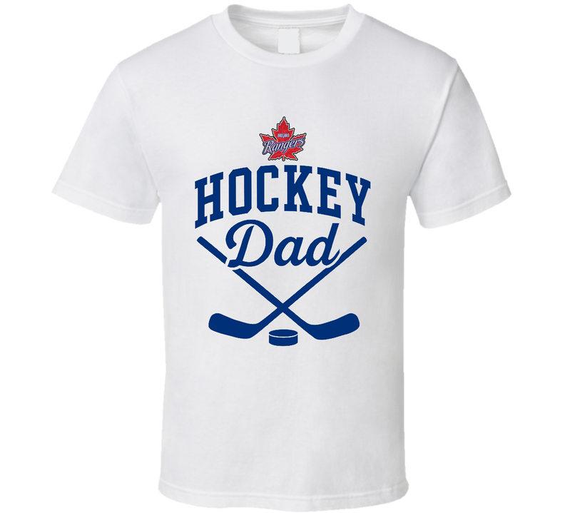 Hockey Dad Vaughn Rangers Front Print T Shirt