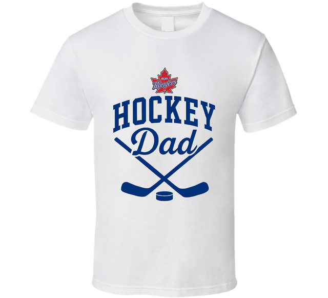 Hockey Dad Vaughn Rangers Front Print T Shirt
