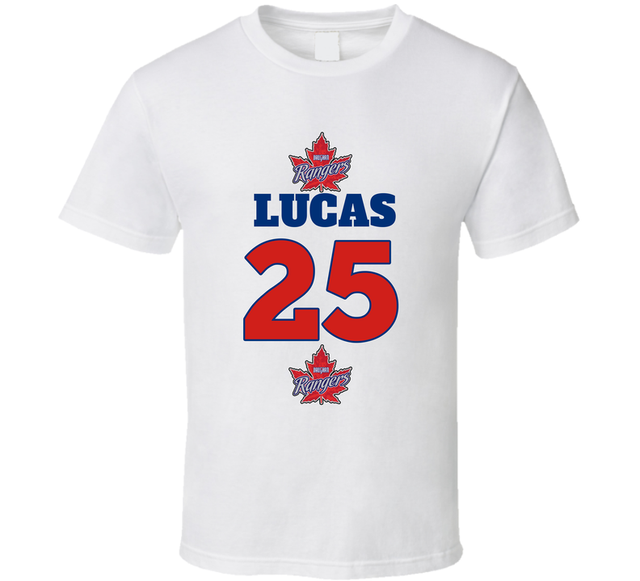 Vaughn Rangers Name And Number Back Print Fan T Shirt