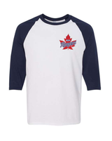 Vaughan Rangers Gildan Unisex Heavy Cotton Raglan Three-Quarter Sleeve T shirt