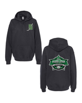 Silverstick 2025 Tournament S Logo Chest Crest Tournament Logo Back Print Gildan Unisex Softstyle Midweight Hooded Sweatshirt