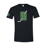 Silverstick Front 2025 Tournament Logo Right Sleeve Unisex Gildan Softstyle T Shirt