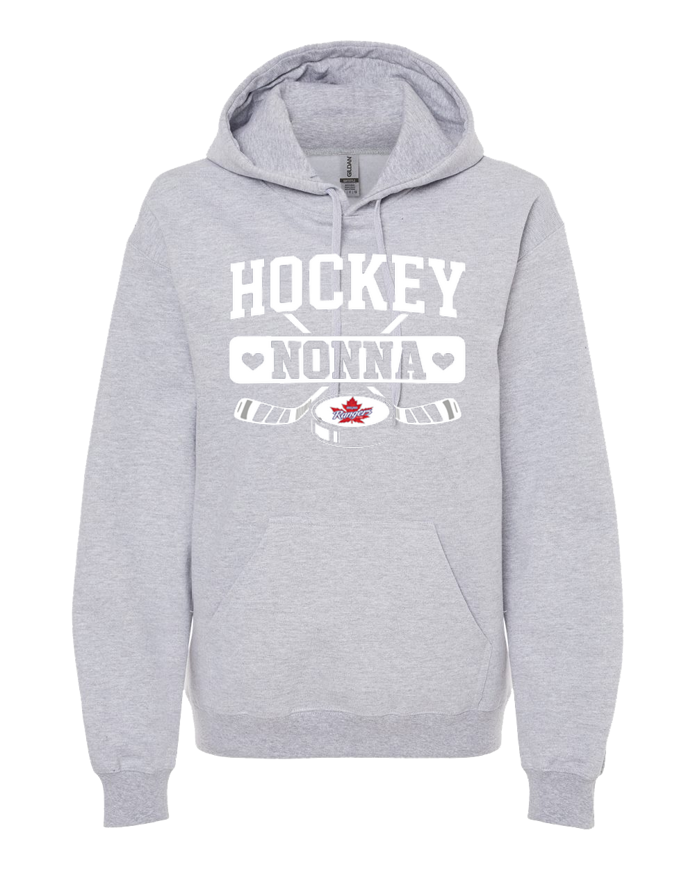 Hockey Nonna Vaughan Rangers Gildan Unisex Softstyle Midweight Hooded Sweatshirt