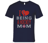 I Heart Love Being A Hockey Mom Vaughn Rangers T Shirt