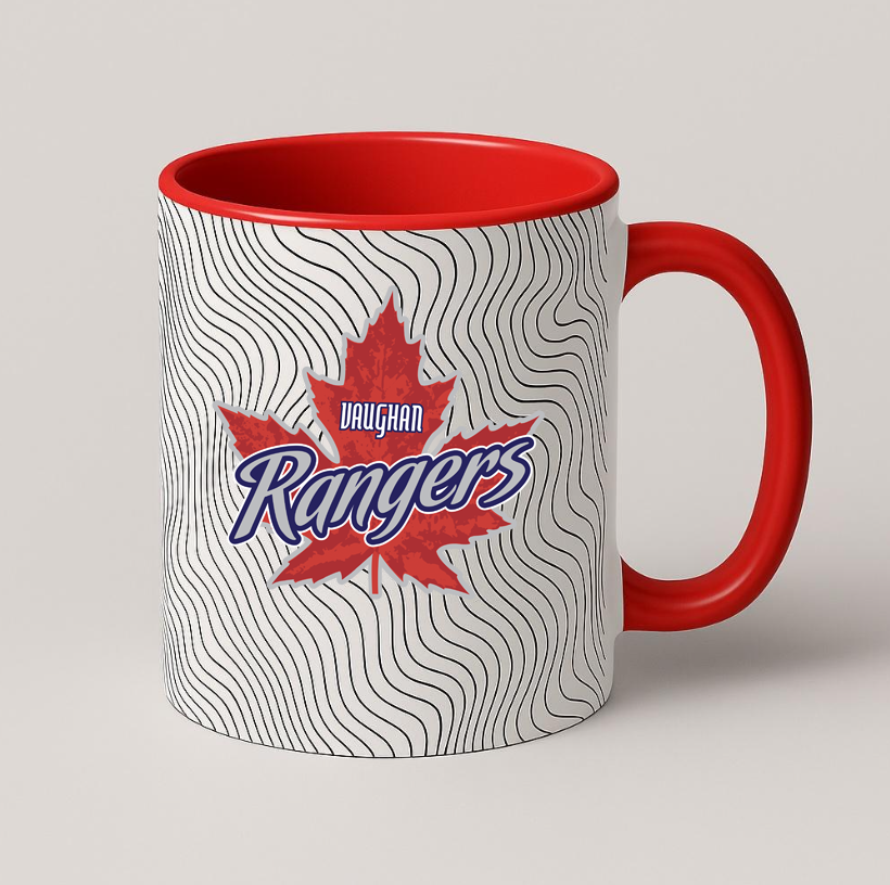 Vaughan Rangers Wavy Red Ceramic Mug