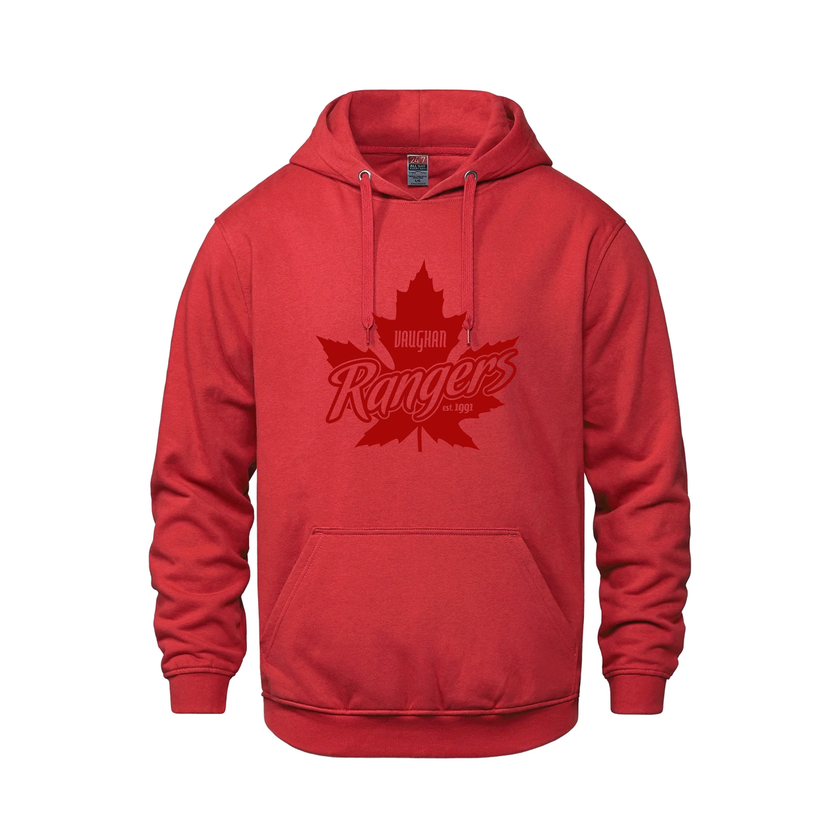 BOGO Canada Day 2 for 1 Raised Vinyl Vaughan Rangers Vault Hooded Sweatshirt