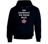 On Game Days We Wear Blue Vaughn Rangers Goalie T Shirt